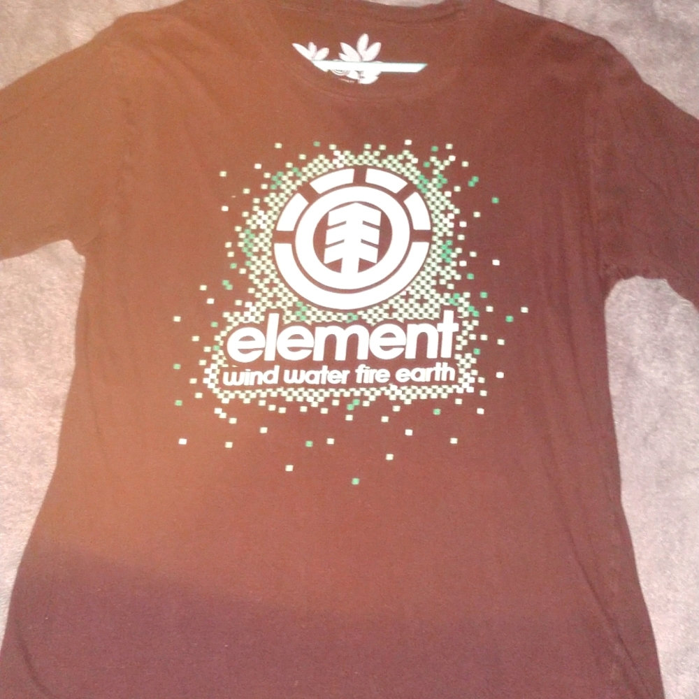 100% organic cotton Element medium brown T-shirt